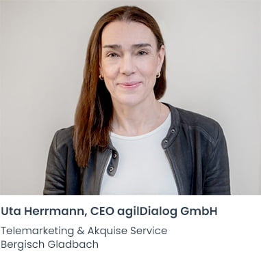 Uta Herrmann agilDialog Telemarketing Firma Bergisch Gladbach