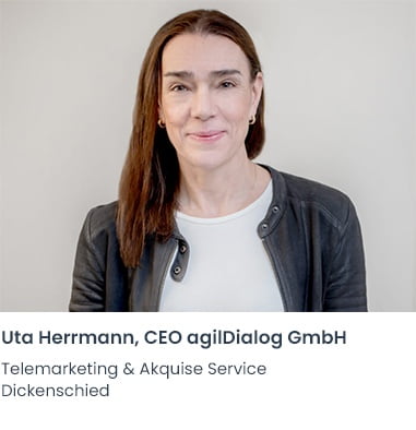 Uta Herrmann agilDialog Telemarketing Firma Dickenschied