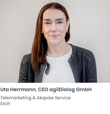 Uta Herrmann agilDialog Telemarketing Firma Esch